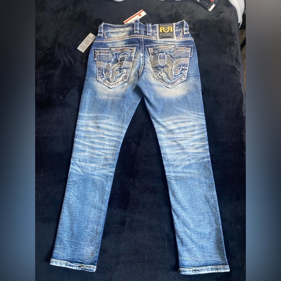 Rock Revival Men Jeans Alt Straight Duke (31/32) - Picture 2 of 6